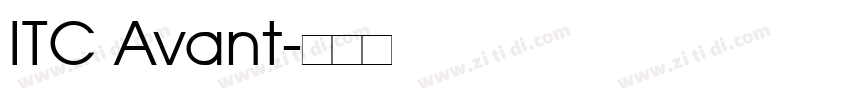 ITC Avant字体转换